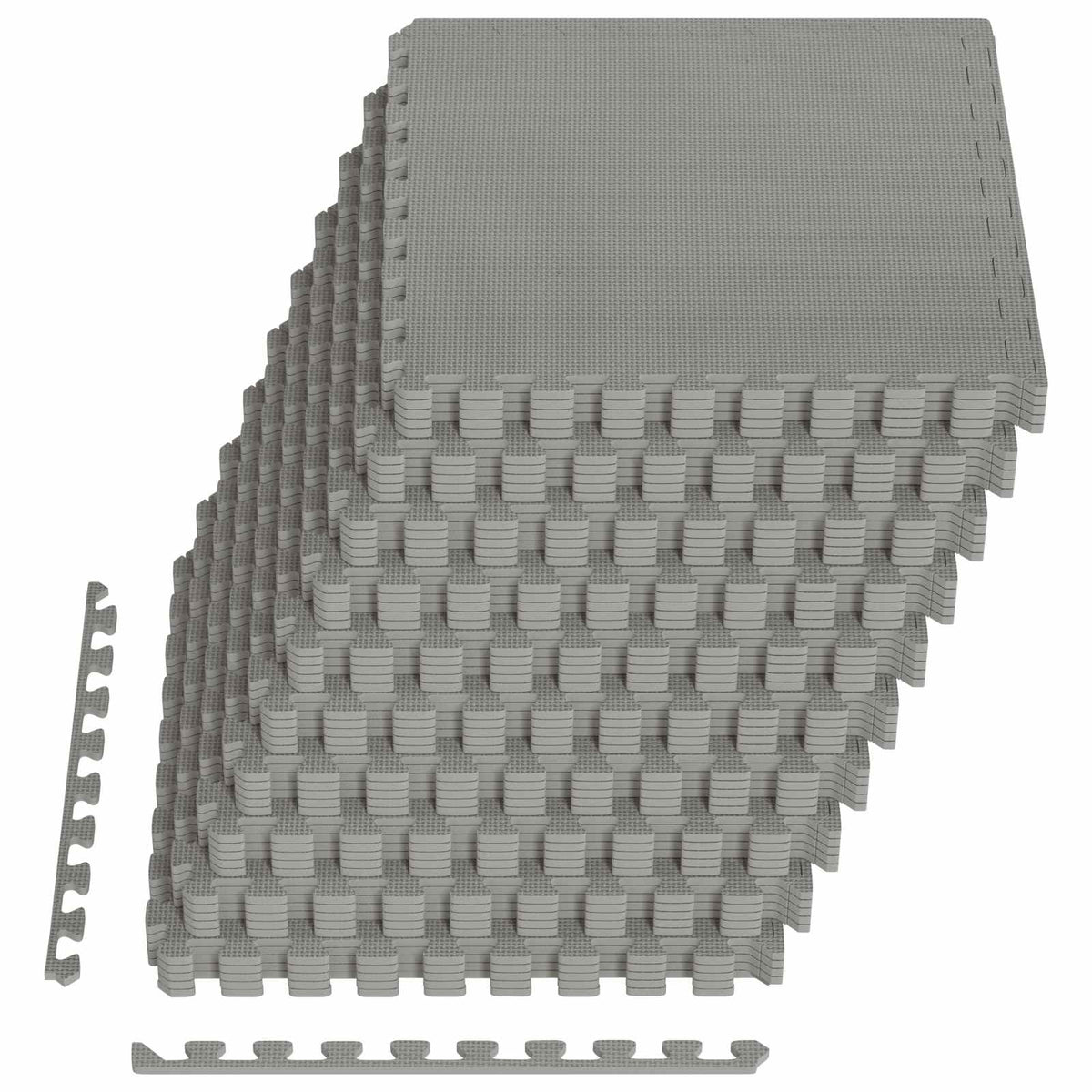 vidaXL Pool Ground Mat 50 pcs Grey 18 m² EVA Foam 2