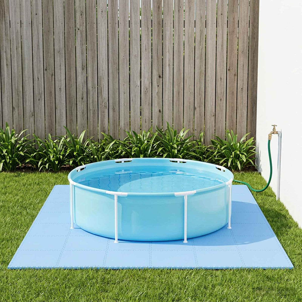 Pool Ground Mat 18 m² EVA Foam Thickness 0.4 cm Blue 50