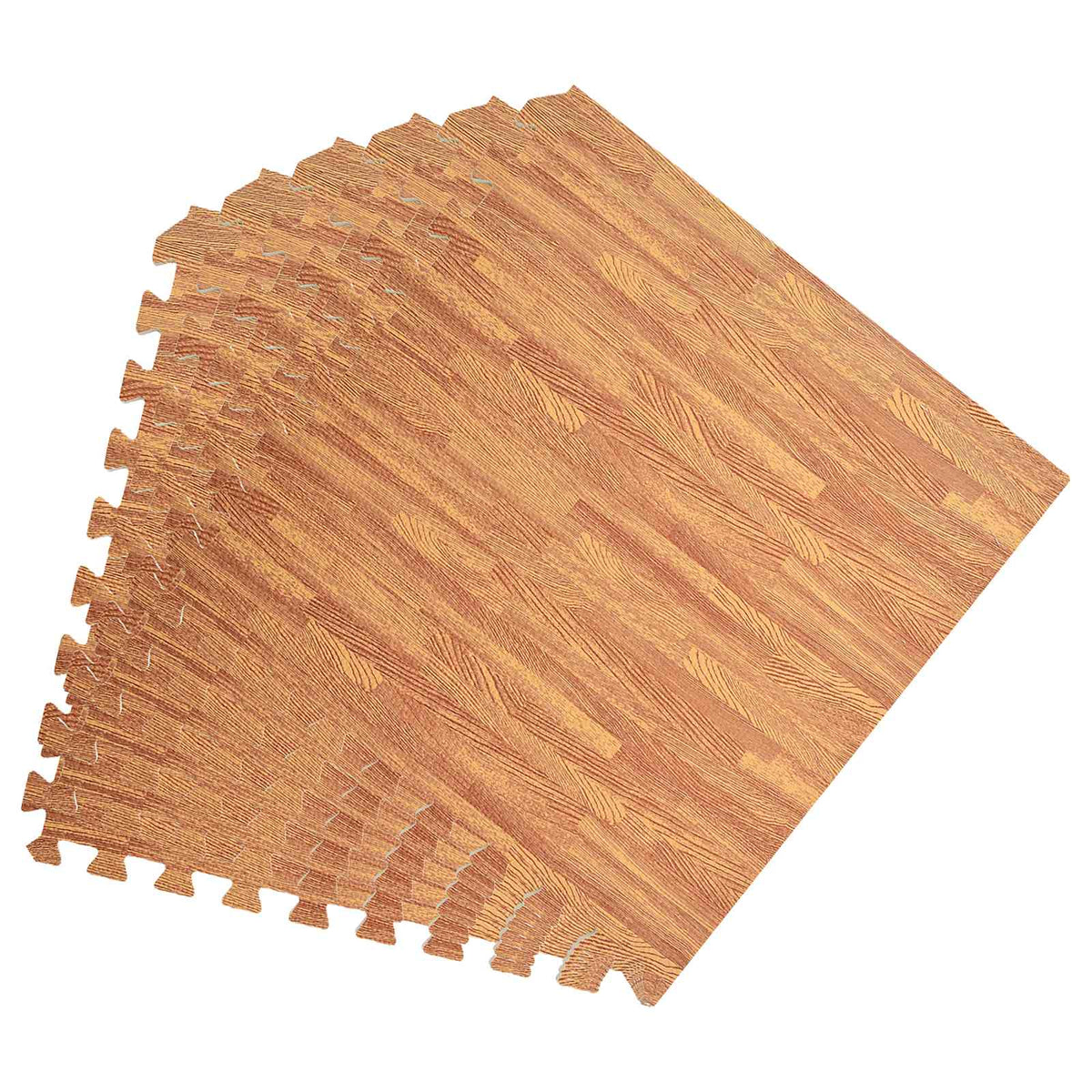 vidaXL Pool Ground Mat 24 pcs Wood 8.64 m² EVA Foam 3