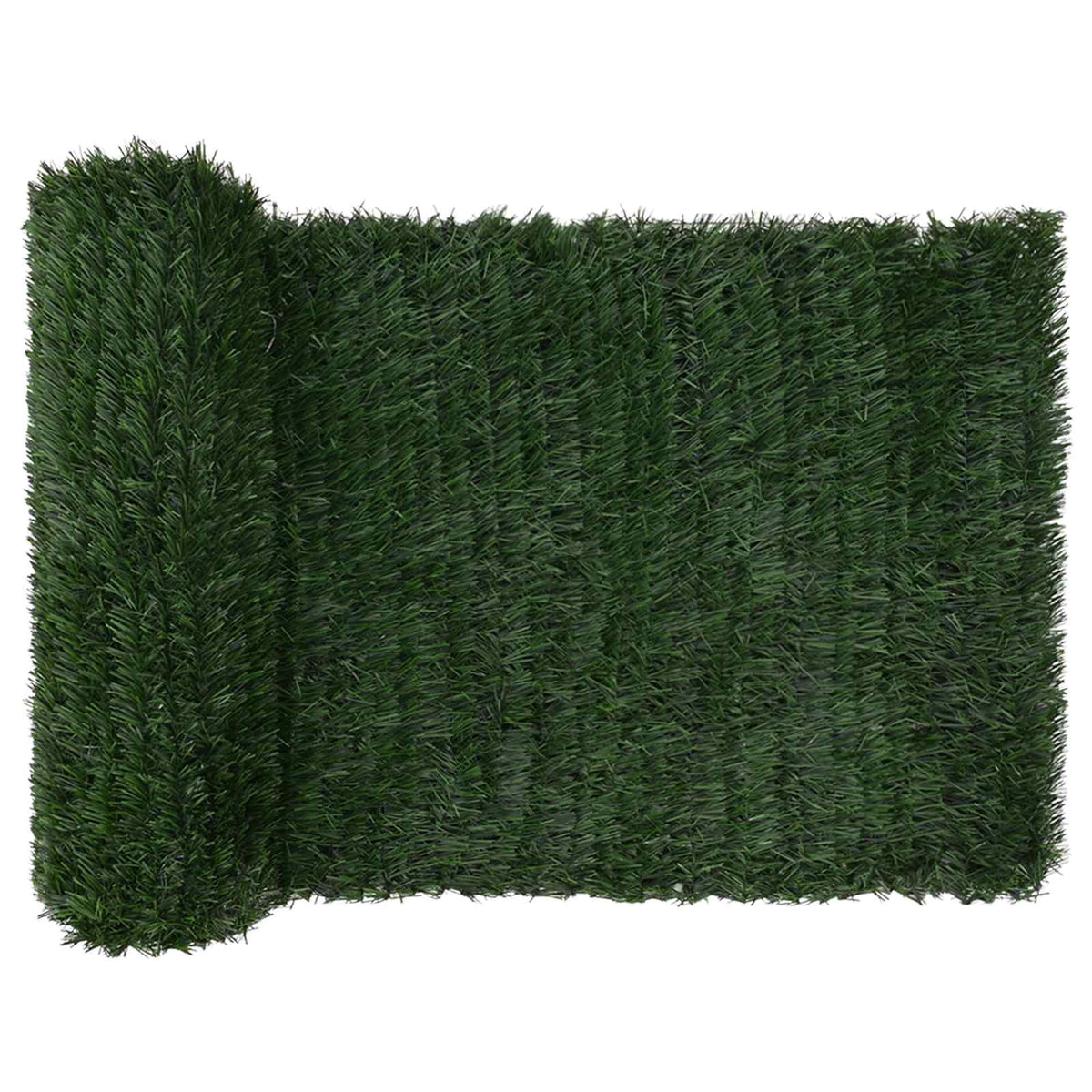 Artificial Fence PVC and Steel Dark green 1 m 6 m