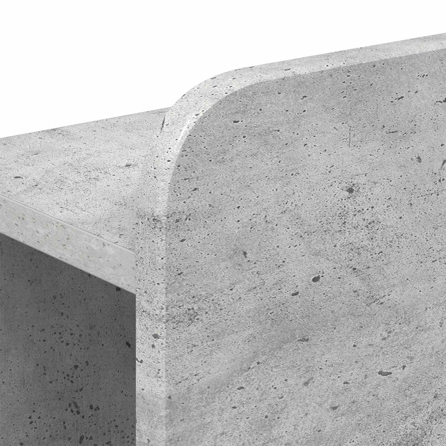 vidaXL Bed Frame with Storage Concrete Grey 140 x 200 cm 6