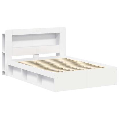 vidaXL Bed Frame with Storage White 160 x 200 cm Engineered Wood 3