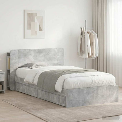 vidaXL Bed Frame with Storage Engineered Wood Length 190 cm
