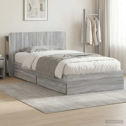 vidaXL Bed Frame with Storage Engineered Wood Length 190 cm