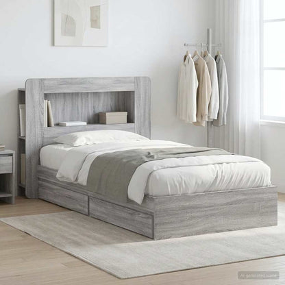 vidaXL Bed Frame with Storage Engineered Wood Length 190 cm