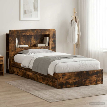 vidaXL Bed Frame with Storage Engineered Wood Length 190 cm