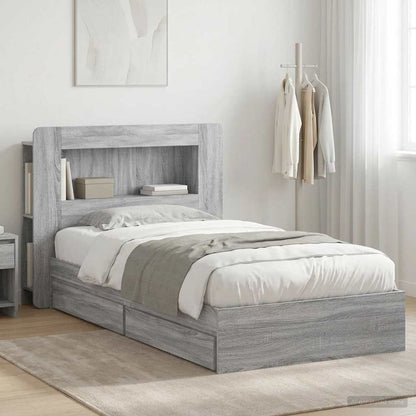 vidaXL Bed Frame with Storage Engineered Wood Length 190 cm