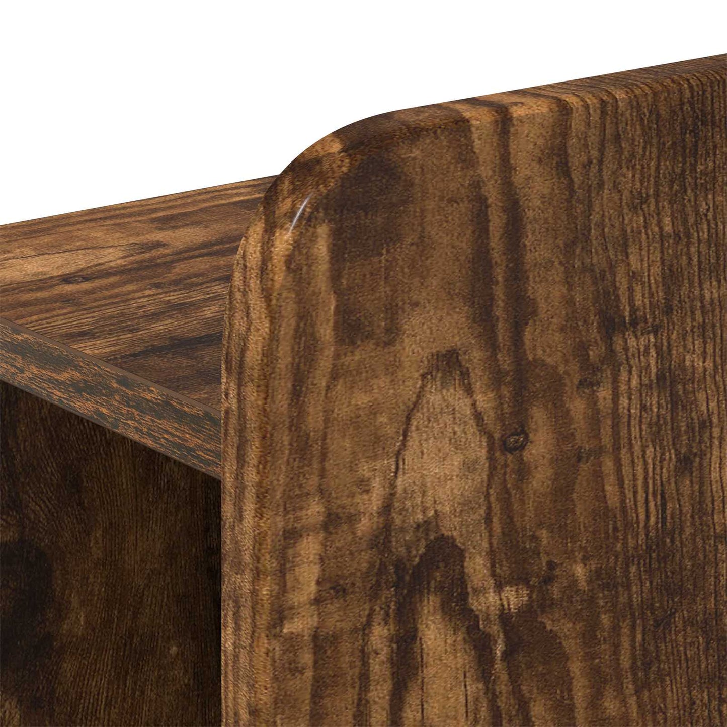 vidaXL Bed Frame with Storage Smoked Oak 150 x 200 cm Engineered Wood 6