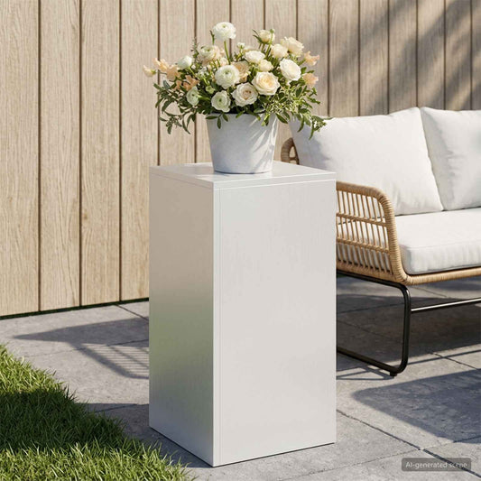 Plant Stand 30 x 30 x 40 cm Steel White 1x (30 x 30 x 60 cm)