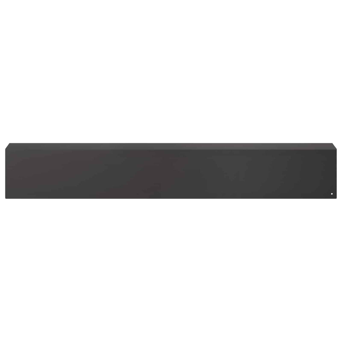 Garden Cover Profile 100 x 10 x 15 cm Steel 2 pcs Black