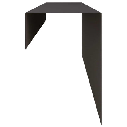 Garden Cover Profile 100 x 10 x 15 cm Steel 2 pcs Black
