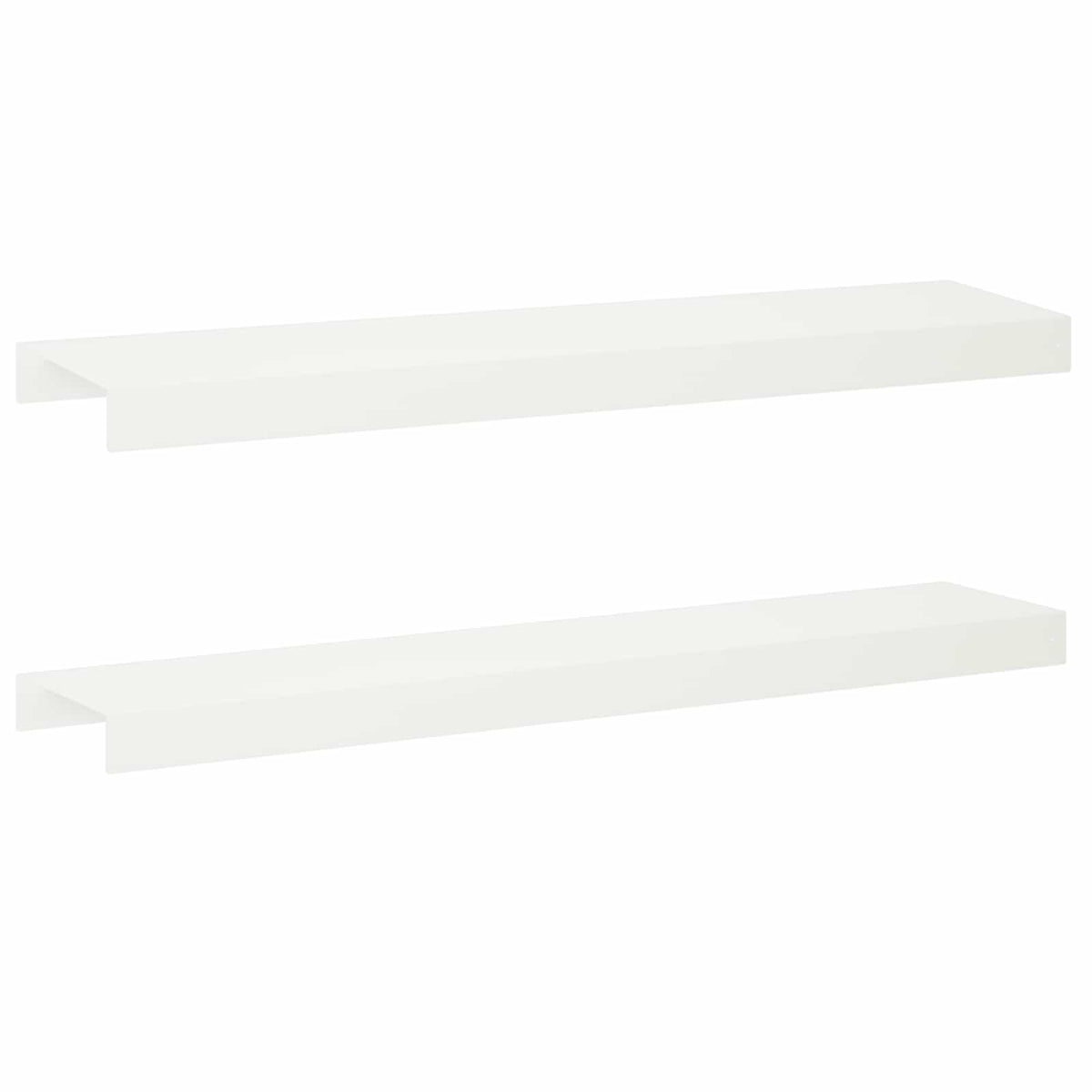 Garden Cover Profile 100 x 20 x 5 cm Steel 2 pcs White