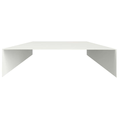 Garden Cover Profile 100 x 20 x 5 cm Steel 2 pcs White