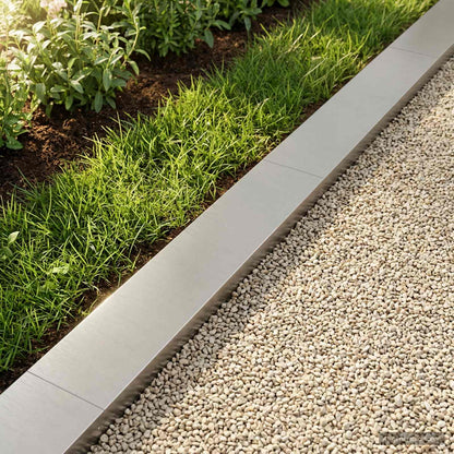 vidaXL Garden Cover Profile 10 pcs 100 x 20 x 5 cm Stainless Steel 1