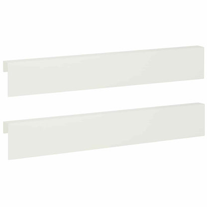 Garden Cover Profile 100 x 5 x 15 cm Steel 2 pcs White
