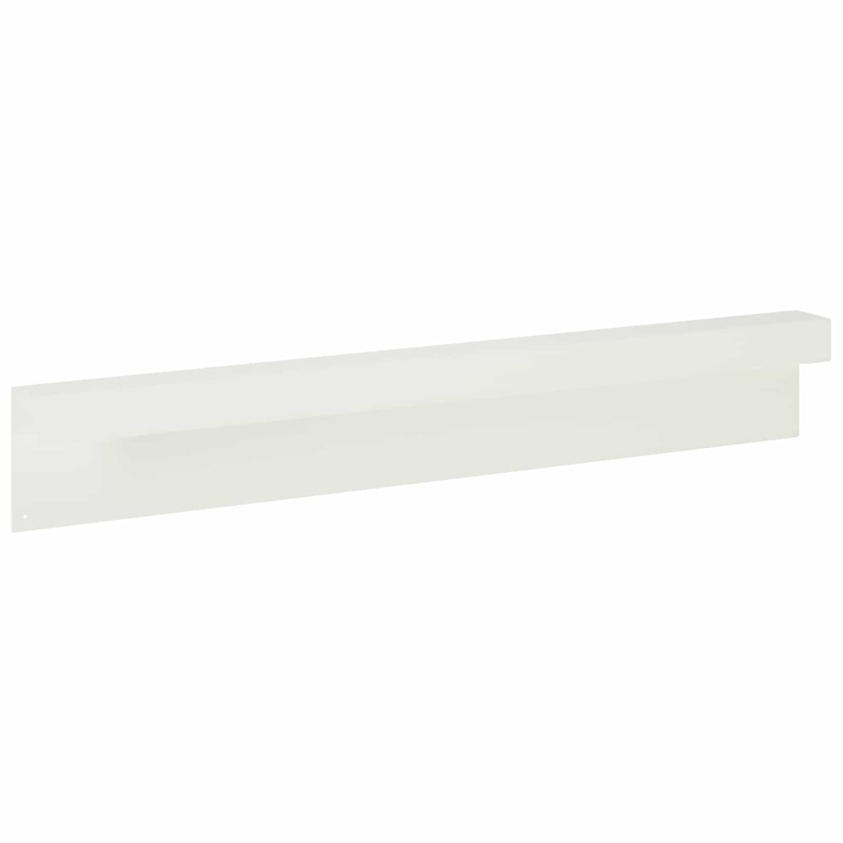 Garden Cover Profile 100 x 6 x 15 cm Steel 2 pcs White