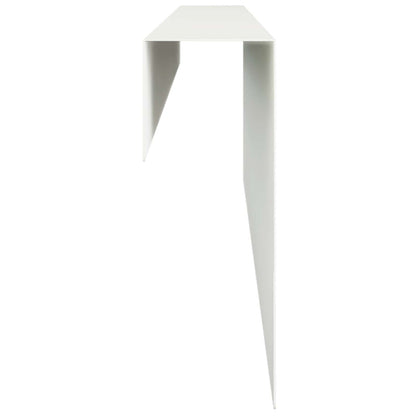 Garden Cover Profile 100 x 6 x 15 cm Steel 2 pcs White