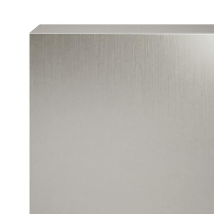 vidaXL Garden Cover Profile 10 pcs 100 x 6 x 15 cm Stainless Steel 6