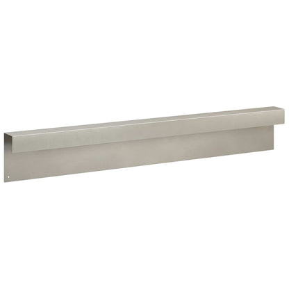 vidaXL Garden Cover Profile 10 pcs 100 x 6 x 15 cm Stainless Steel 5