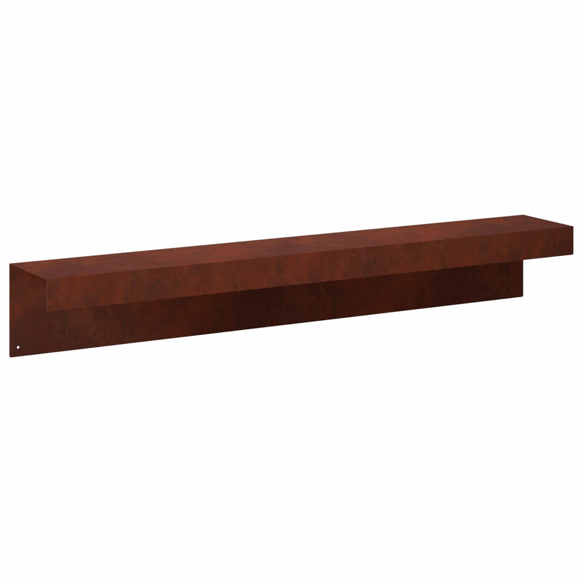 Garden Cover Profile 100 x 15 x 15 cm Steel 2 pcs Weathering steel