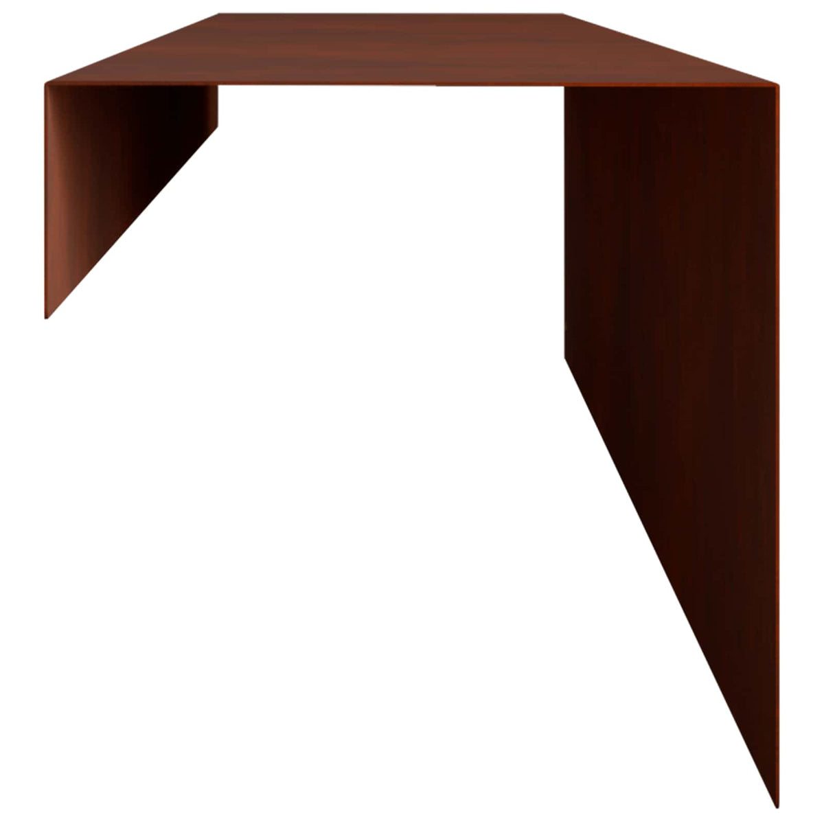 Garden Cover Profile 100 x 15 x 15 cm Steel 2 pcs Weathering steel