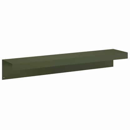 vidaXL Garden Cover Profile 10 pcs 100 x 20 x 15 cm Steel Olive Green 5