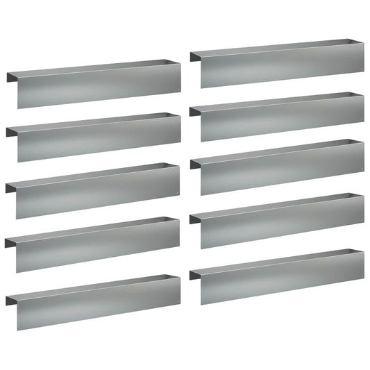 Garden Cover Profile 100 x 20 x 15 cm Steel Height 15 cm 10 Depth 20 cm Galvanised steel