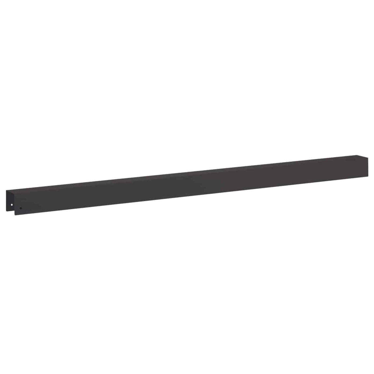 Garden Cover Profile 100 x 5 x 5 cm Steel 10 pcs Black