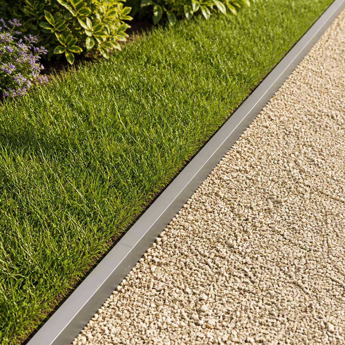 vidaXL Garden Cover Profile 20 pcs 100 x 5 x 5 cm Stainless Steel 1