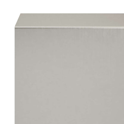 vidaXL Garden Cover Profile 20 pcs 100 x 5 x 5 cm Stainless Steel 6