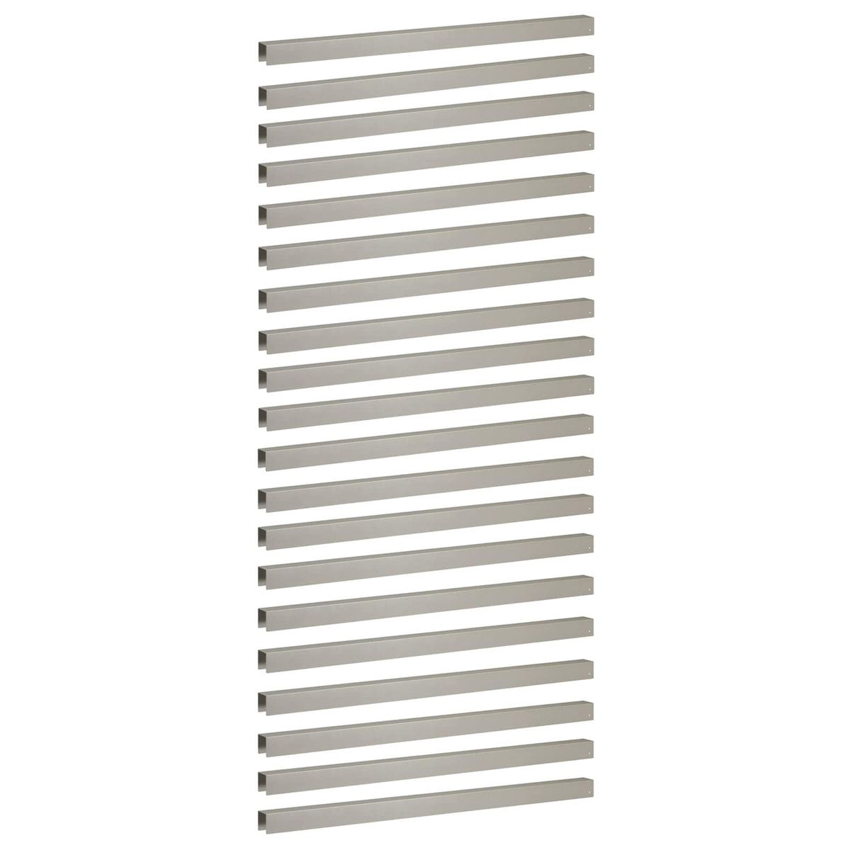 vidaXL Garden Cover Profile 20 pcs 100 x 5 x 5 cm Stainless Steel 2