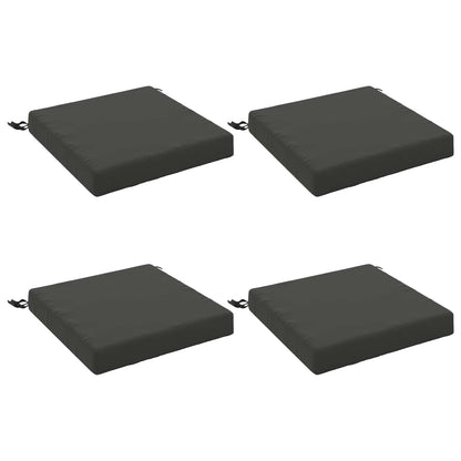 Seat Cushions SOEST 100% Polyester Anthracite 4 pcs Height 7 cm Width 50 cm Anthracite (polyester)