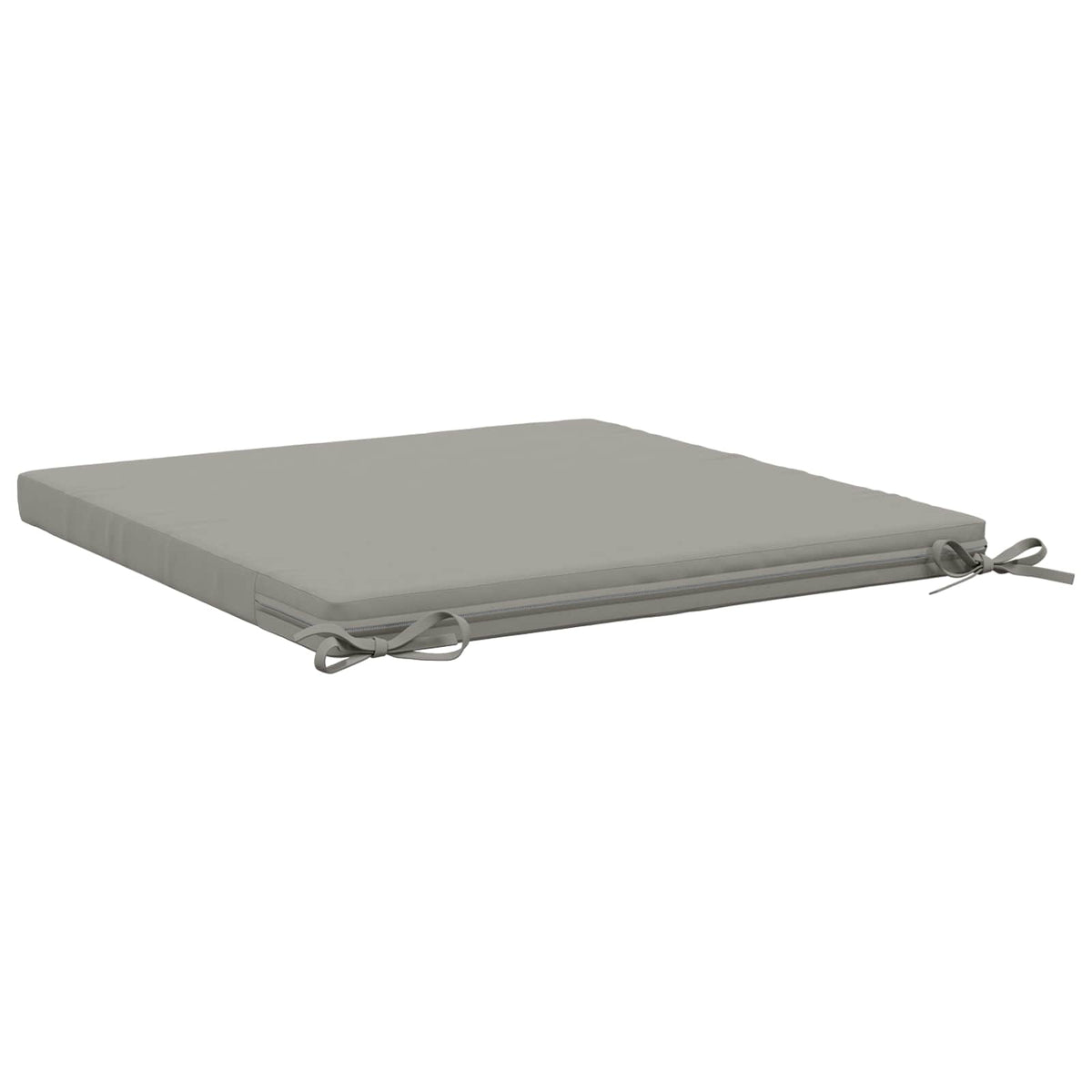Seat Cushions SOEST 100% Polyester Anthracite 4 pcs Height 5 cm Width 60 cm Grey (polyester)