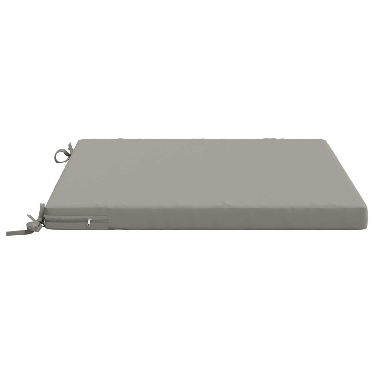 Seat Cushions SOEST 100% Polyester Anthracite 4 pcs Height 5 cm Width 60 cm Grey (polyester)
