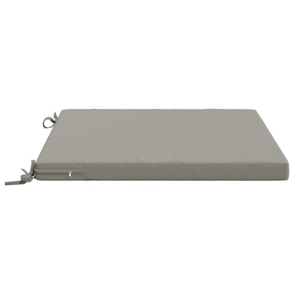 Seat Cushions SOEST 100% Polyester Anthracite 4 pcs Height 5 cm Width 60 cm Grey (polyester)