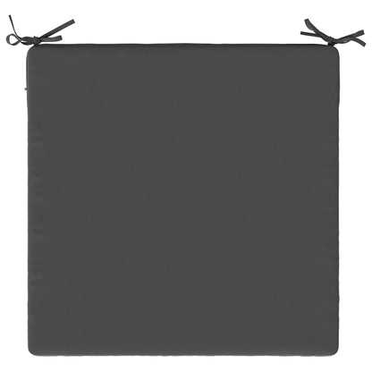 Seat Cushions SOEST 100% Polyester Anthracite 4 pcs Height 3 cm Width 80 cm Anthracite (polyester)