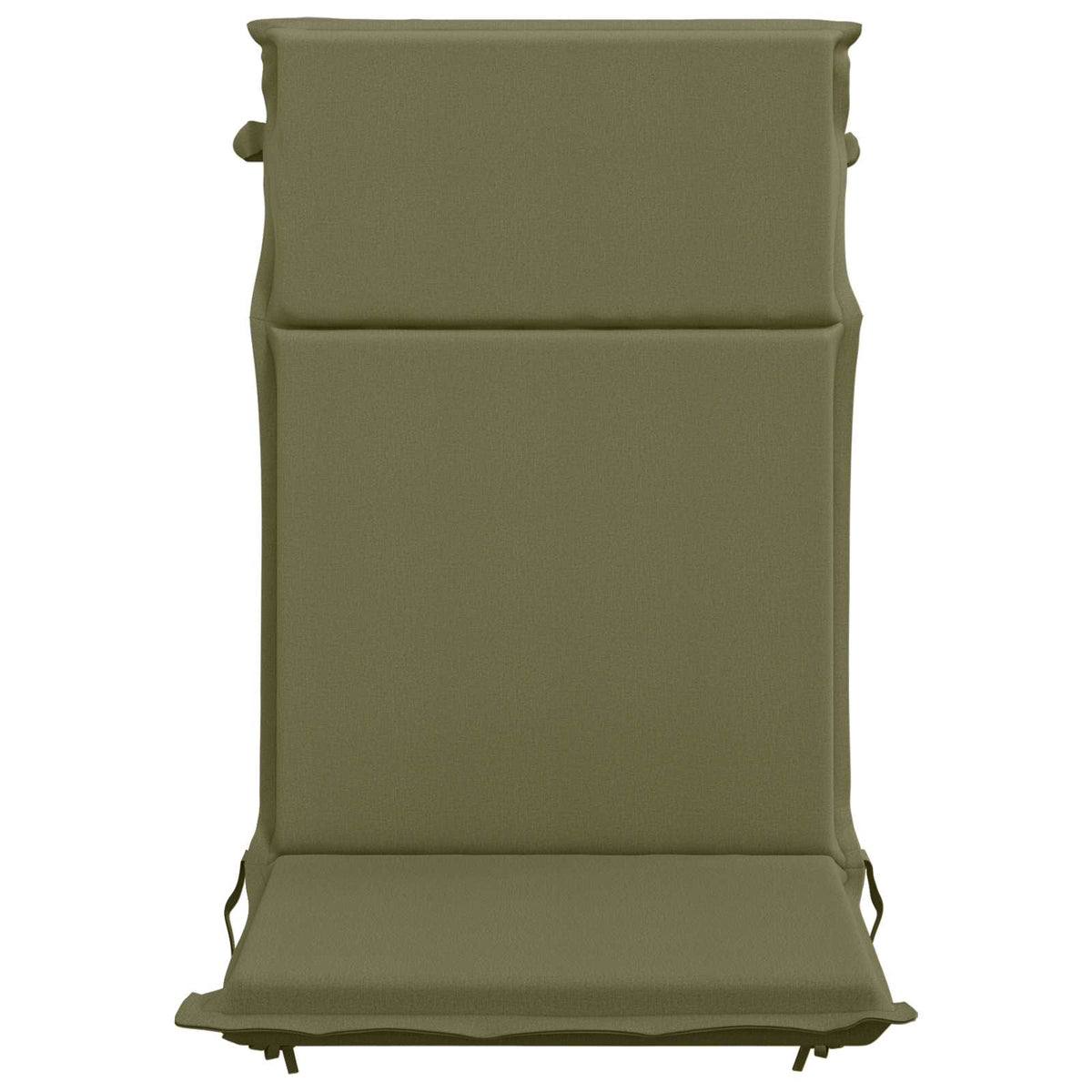 vidaXL High Back Chair Cushion GEMERT 4 pcs 100% Polyester Olive Green 4