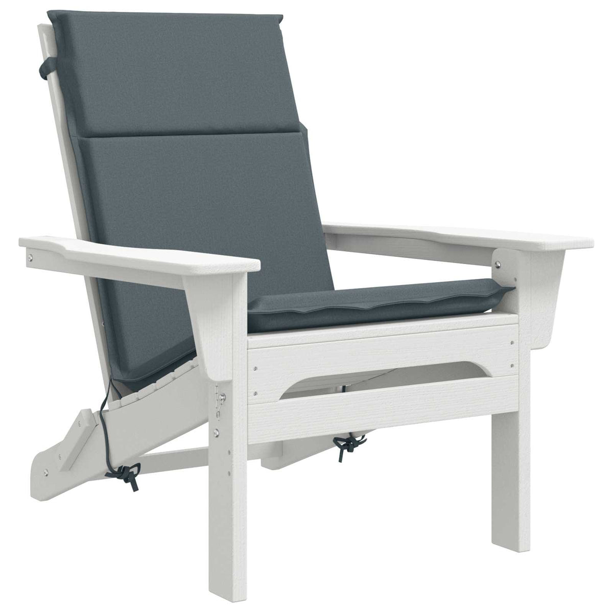 vidaXL High Back Chair Cushion GEMERT 4 pcs 100% Polyester Blue 3