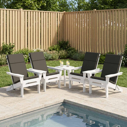 vidaXL High Back Chair Cushion GEMERT 4 pcs 100% Polyester Anthracite 1