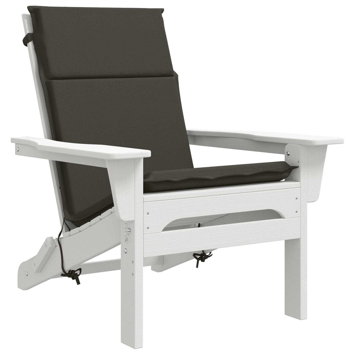 vidaXL High Back Chair Cushion GEMERT 4 pcs 100% Polyester Anthracite 3