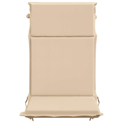 vidaXL High Back Chair Cushion GEMERT 4 pcs 100% Polyester Cream 4
