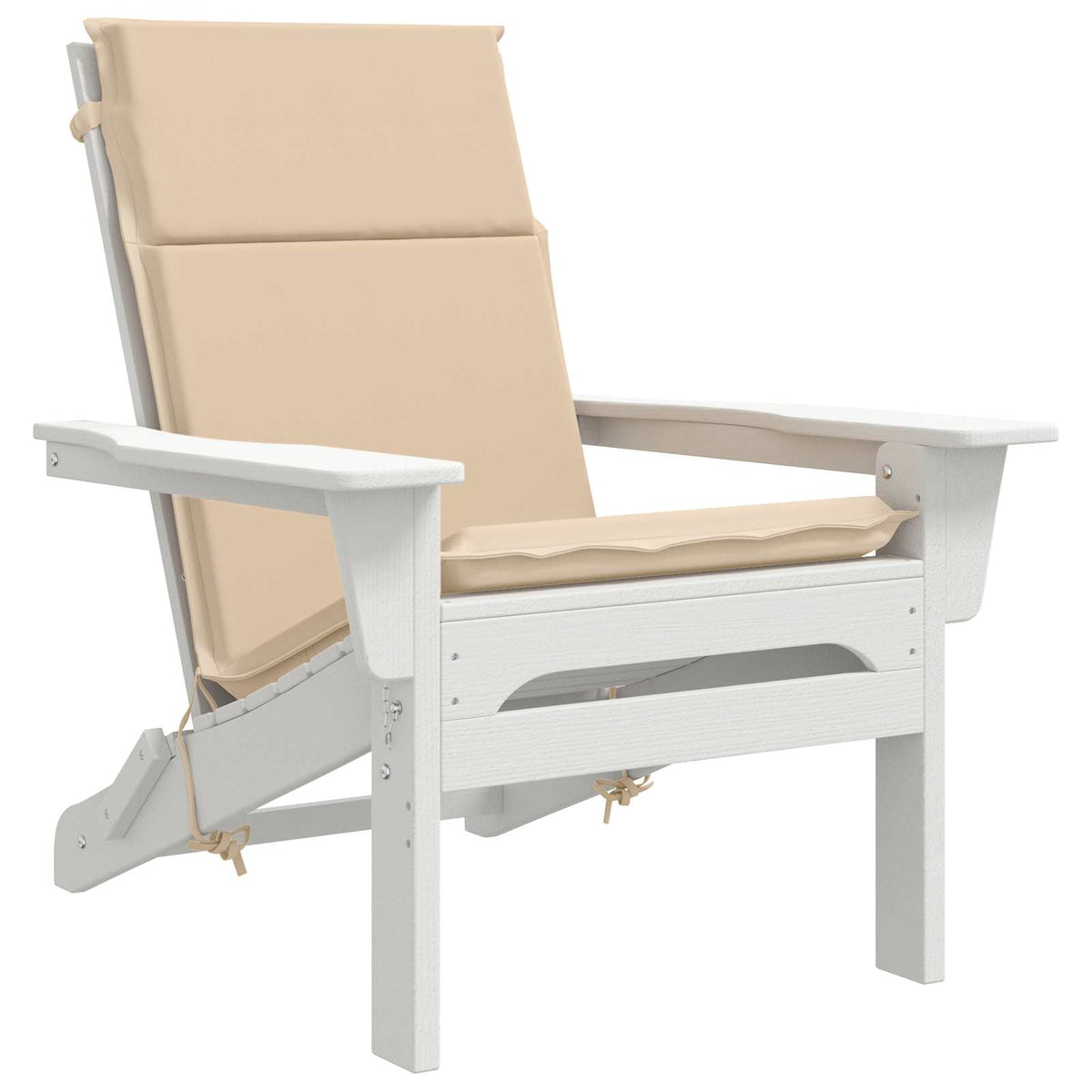 vidaXL High Back Chair Cushion GEMERT 6 pcs 100% Polyester Cream 3