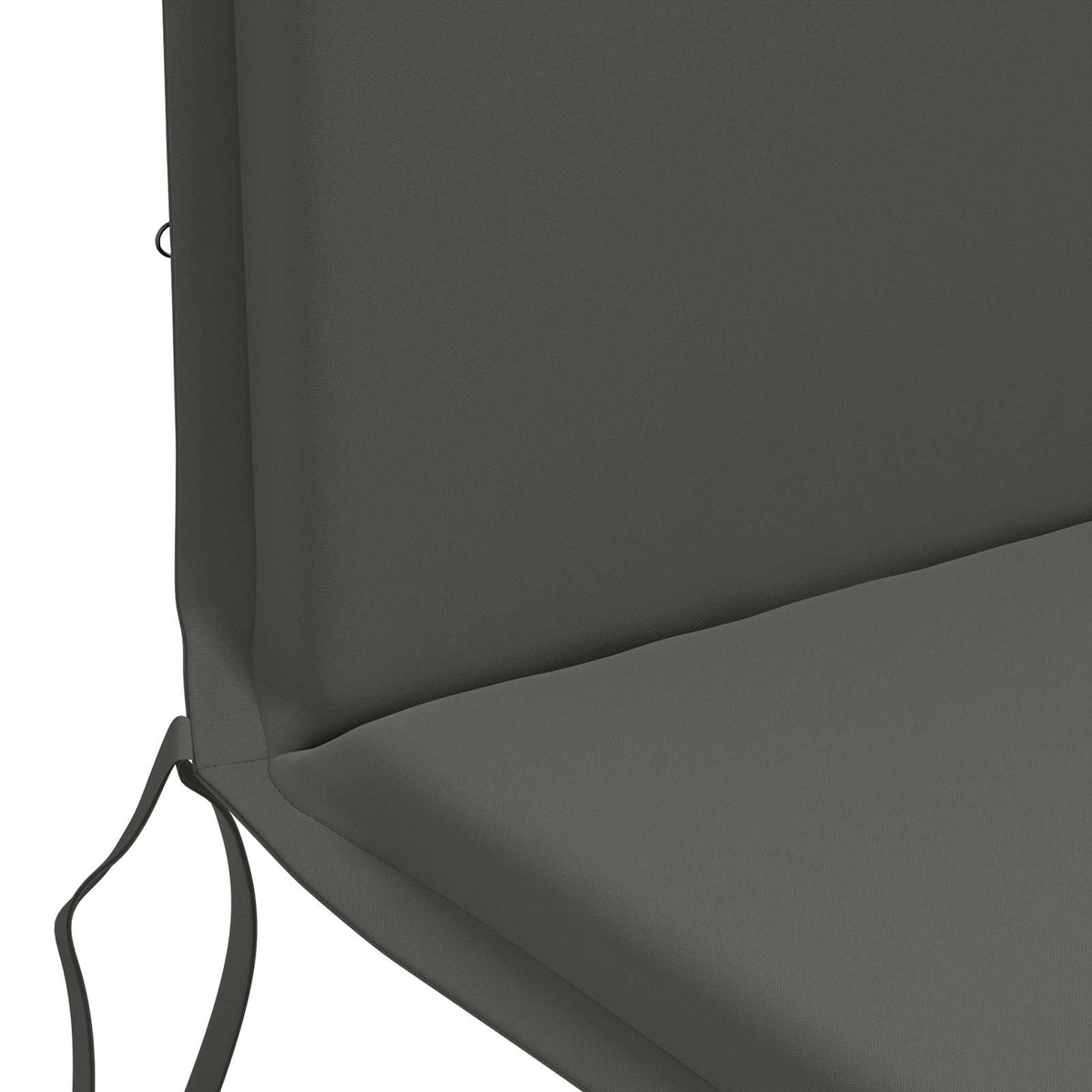 High Back Chair Cushion GEMERT 2 pcs 100% Polyester Anthracite (polyester)