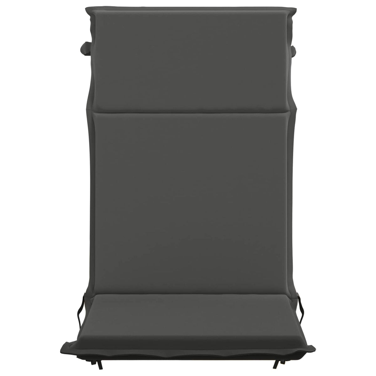 High Back Chair Cushion GEMERT 2 pcs 100% Polyester Anthracite (polyester)