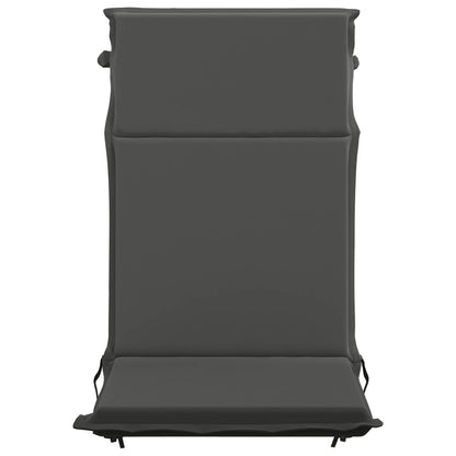High Back Chair Cushion GEMERT 2 pcs 100% Polyester Anthracite (polyester)