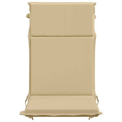 vidaXL High Back Chair Cushion GEMERT 6 pcs 100% Polyester Beige 4