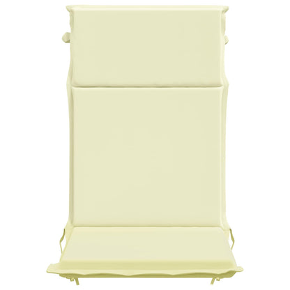 vidaXL High Back Chair Cushion GEMERT 6 pcs 100% Polyester Cream 4