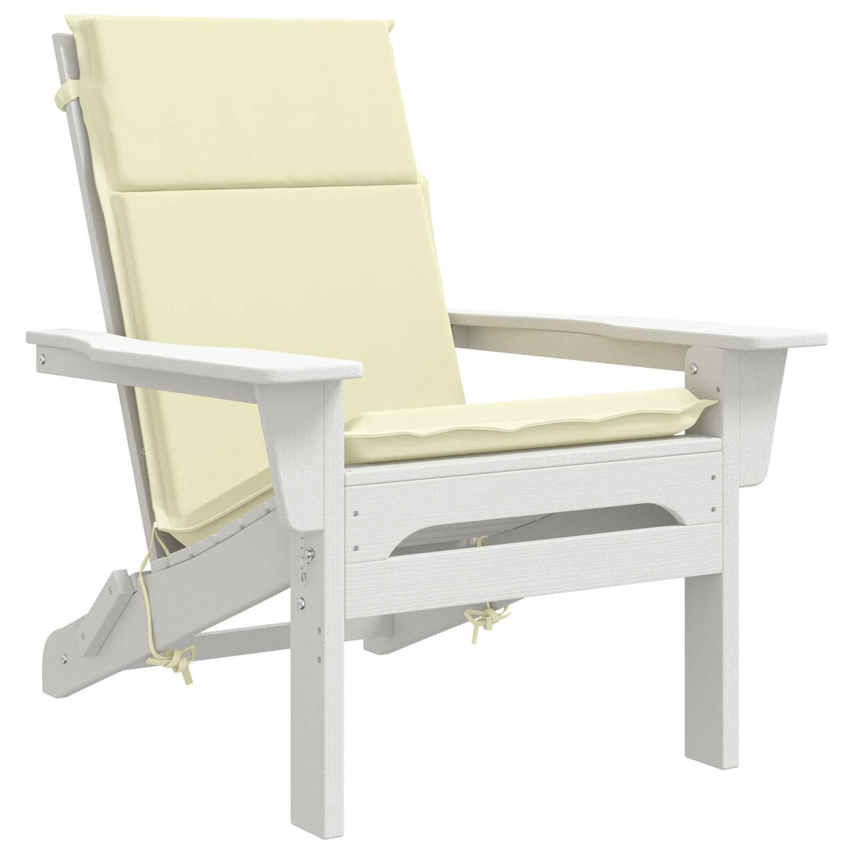 vidaXL High Back Chair Cushion GEMERT 6 pcs 100% Polyester Cream 3