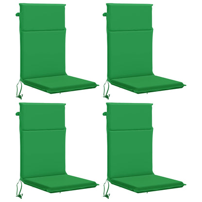 vidaXL High Back Chair Cushion GEMERT 4 pcs 100% Polyester Green 2