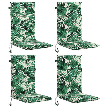 vidaXL High Back Chair Cushion GEMERT 4 pcs 100% Polyester 2